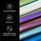 Mermaid Vinyl HTV Chameleon HTV Heat Transfer Vinyl Bundle 6 Colors HTV Vinyl Iron on Vinyl Sheets Without Roll Holographic Blue Ombre Teal Purple for Shirts and Crafts